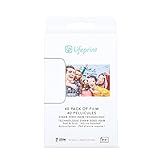 Lifeprint Pacote Com 40 Filmes Para Impressora De Fotos E Vídeo De Realidade Aumentada Com Impressão Vitalícia Filme Com Fundo Adesivo De Tinta Zero 3x4 5