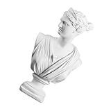 Lifkome Busto Decoração Estante Decoração Estante Decoração Resina Artesanato Ornamento Grego Réplica Estátua Estátua Antiga Escultura Grega Deusa Decoração Luz Luxo Presente Grécia