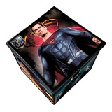 Liga Da Justiça Caixa Box De Madeira Para Coleção Dc Comics