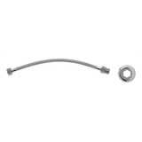 Ligacao Engate Rabicho Flexivel Malha Aco 30cm 4607c Cr Deca Cor Prateado