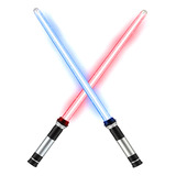Light Saber Duplo 5 Cores Sabre De Luz Com Som!!