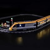 LIGHTAILING Conjunto De Luzes Para Modelo De Blocos De Construção Trem De Passageiros Kit De Luz LED Compatível Com Lego 60197 Não Inclui O Modelo 