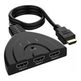 Ligue Até 3 Dispositivos C/ Chave Seletora Hdmi Alta 