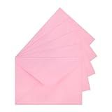 LIKAJON Pacote Com 50 Envelopes A7 Envelopes Rosa Para Cartões Comemorativos Autoselados Envelopes De 13 3 X 18 4 Cm Para Aniversário Formatura Chá De Bebê Cartões De Convite De Casamento