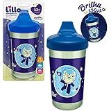 Lillo Copo Antivazamento Max Brilha No Escuro 320Ml - Azul