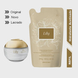 Lily Tradicional Creme Refil Acetinado Hidratante Corporal Para Pele 250g
