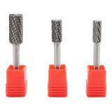Lima Rotativa Cilíndrica 8 10 12mm 3 Peças Haste 1 4
