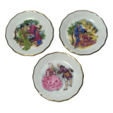 Limoges França Trio Pratos Porcelana Francesa 23162 Rrdeco