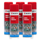 Limpa Contato Spray Eletro Eletronico Removedor Wurth   5 Un