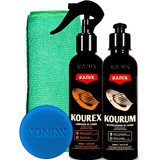 Limpa Couro Spray Banco Motos Kourex Razux Kourum Hidratante