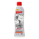 Limpa Inox Cremoso Reax 400g Frasco Remove Mancha Panela Pia