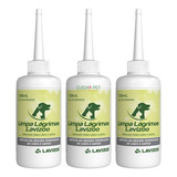 Limpa Lágrimas Lavizoo Cães E Gatos 100ml Kit Com 3unidades