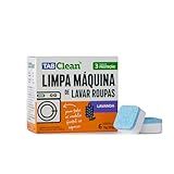 Limpa Maquina De Lavar Roupas Em Tabletes Pastilhas TabClean Cx Kit C 06 Unidades De 15g 90g Lavanda 