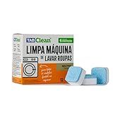 Limpa Maquina De Lavar Roupas Em Tabletes Pastilhas TabClean Kit C 12 Unds De 15g 180g 12 Ciclos De Limpeza E Higienização Para Todas As Maquinas De Lavar Roupas C Tampa Frontal Ou Superior 