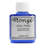 Limpa Prata Chapeado Monzi Pequeno 35ml Polimento Original
