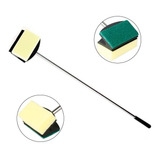 Limpador 40cm Vidro De Aquário Esponja Dupla Espuma Raspador