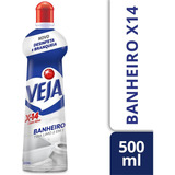 Limpador De Banheiro Com Cloro Ativo X 14 Veja 500ml