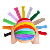 Limpador De Cachimbo Haste De Chenille Cores 30cm 20 Unid