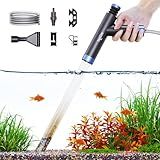 Limpador De Cascalho Com Bomba De Sifão Para Aquário Kit De Limpeza De Cascalho A Vácuo Para Tanque De Peixes Trocador De água Manual Com Botão De Pressão De Ar Conjunto De Limpeza De Areia De
