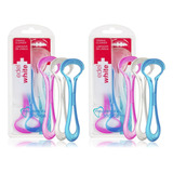 Limpador De Língua Edel White 6 Unidades   2 Blisters C 3