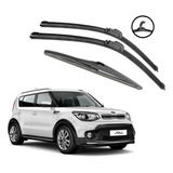 Limpador De Parabrisa Silicone Chuva Kia Soul 2009 A 2020