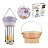 Limpador De Pinceis Para Maquiagem Limpa Guarda Em Silicone
