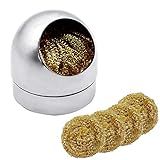 Limpador De Ponta De Solda Para Limpeza De Arame E Suporte Kit De Limpeza De Ponta De Latão Macio Com 5 Peças De Fio De Limpeza De Ponta De Solda E 1 Suporte Para Limpeza De Ferros E Pontas De Solda Sem Necessidade De água