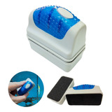 Limpador Magnético Flutuante De Aquário Vidros 6mm Imã Forte