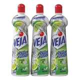 Limpador Multiuso Power Fusion Limão Veja 500ml Kit 3
