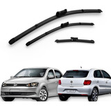 Limpador Parabrisa Kit 3 Borracha Chuva Gol G6 2013 A 2016