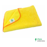 Limpeza Inteligente Pano De Microfibra Automotivo 350gms Ultra Macio Top 2 Un Cor Amarelo