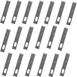 LinaLife 100 Peças Por Excel Hobby Blade -4 Lâmina De Substituição De Aço Inoxidável Hobby Lâmina De Aço Carbono Lâminas Finas Faca Hobby Ferramenta De Corte Para Corte De Arte- Escultura-