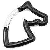 Lind Kitchen Clipe Em Forma De D 3 Peças 60 Cm Liga De Alumínio Estilo Cavalo Fecho Mola Chaveiro Fivela Chaveiro Gancho De Pressão Preto