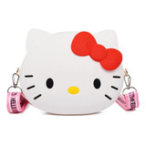 Linda! Bolsa Hello Kitty Branca Silicone 16x20cm P. Entrega
