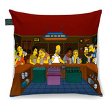 Linda Almofada Decorativa Simpsons Homer E O Bar 30x30cm