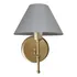 Linda Arandela De Parede Com Cúpula De Algodão Estrutura Dourado E Cúpula Branco - Bivolt - 110v/220v - Ideal Para Cabeceira De Cama