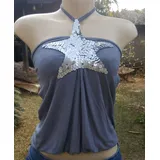 Linda Blusa Bordada Lantejoulas