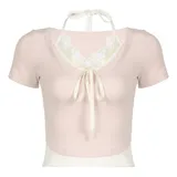 Linda Blusa Curta De