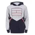 Linda Blusa Moletom Cinza/azul Tommy Hilfiger - Menino