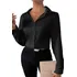 Linda Camisa Seda Renovada Para Mulheres Modernas Elegantes