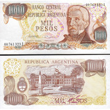Linda Cédula Da Argentina 1000 Pesos 1976/83 Flor De Estampa