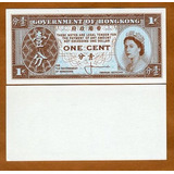 Linda Cédula De Hong Kong 1 Cent 1961/71 - Rainha Elizabeth 