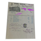 Linda Nota Antiga C Selo Fiscal Do Magazine Parc Royal 1926