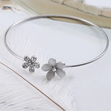 Linda Pulseira Bracelete Prateada