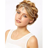 Linda Tiara Headband Dourada Perolas 15 Anos Princesa Luxo