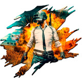 Lindo Adesivo 3d Decorativo Rasgo Parede Pubg Compre Oferta