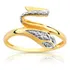 Lindo Anel Em Ouro Amarelo 18k E Brilhantes.