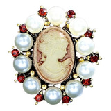 Lindo Broche Dourado Madreperola