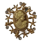 Lindo Broche Dourado Madreperola