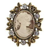 Lindo Broche Dourado Madreperola